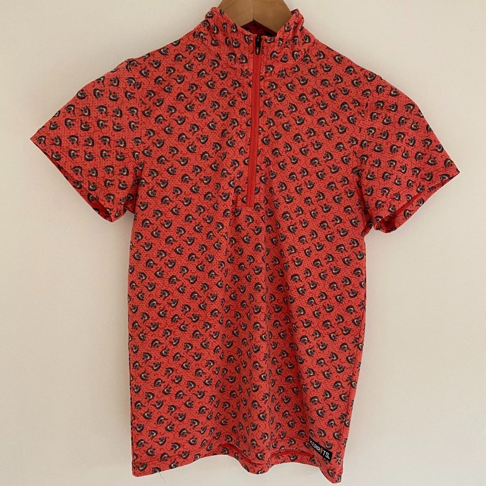 Kerrits, Pink, Horse riding shirt, Kids Medium, Zip up
